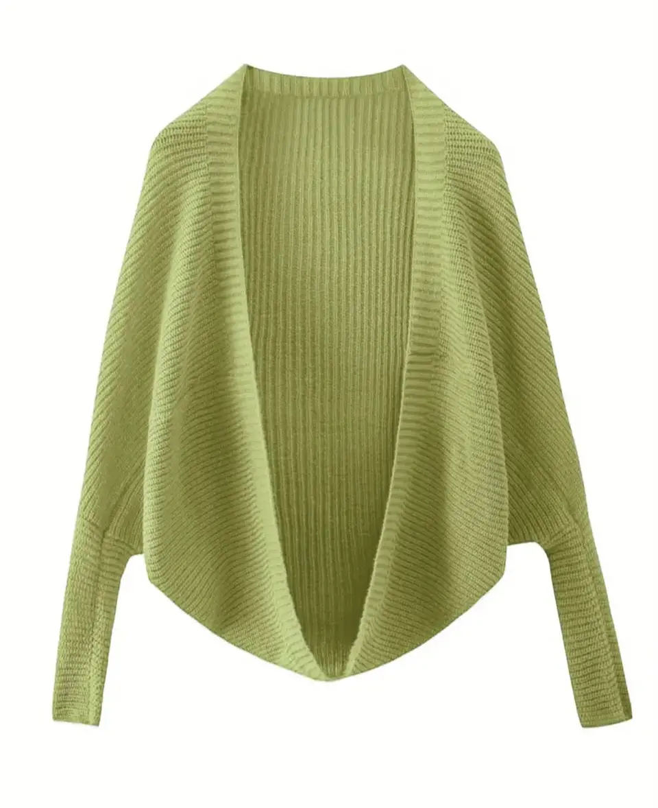 Chaleco abierto verde talla M 1