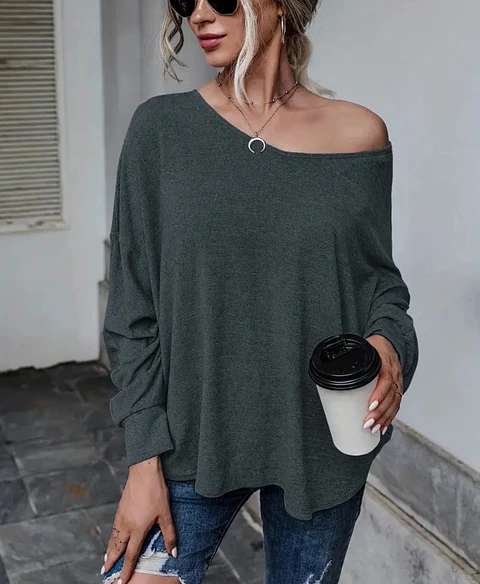Polera algodón con amarras en la espalda talla M