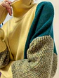 Sweter cuello alto asimétrico en tonos verdes talla M - Miniatura 5