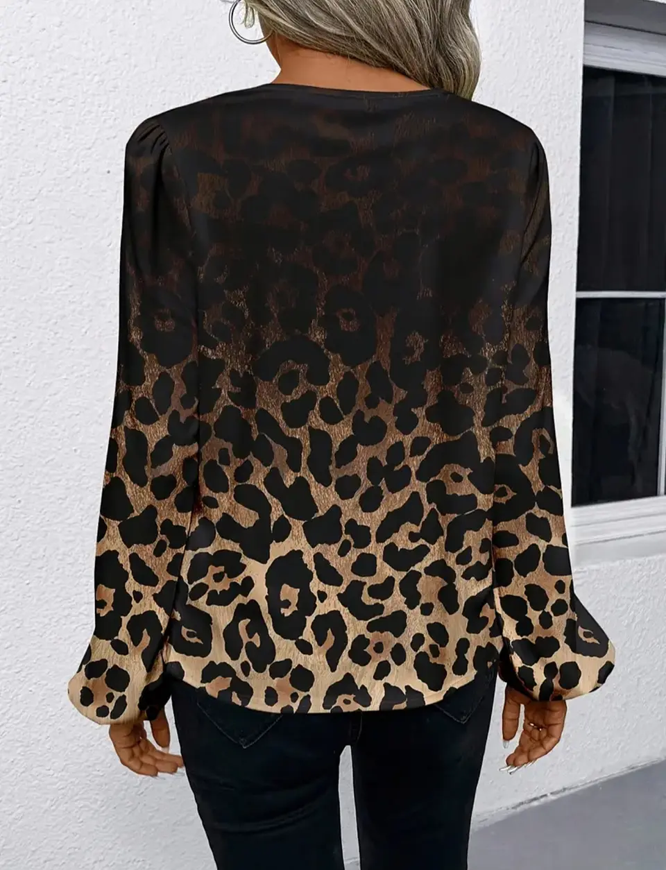 Blusa animal print talla M 2