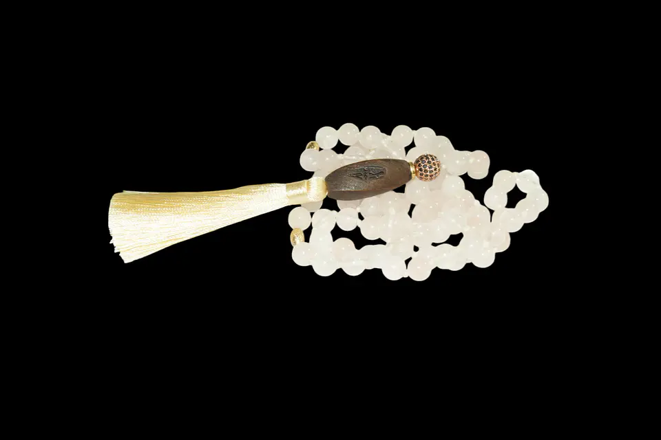 Collar de Cuarzo Rosado 8mm 5