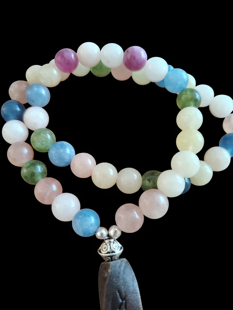 Japa Mala 45 cuentas Ägatas 8mm 