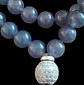 Japa Mala 45 cuentas de Cuarzo Ahumado azul 8mm - Miniatura 3