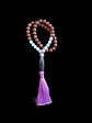 Japa Mala 45 cuentas de Kunzita y Jaspe Rojo de 8mm - Miniatura 2
