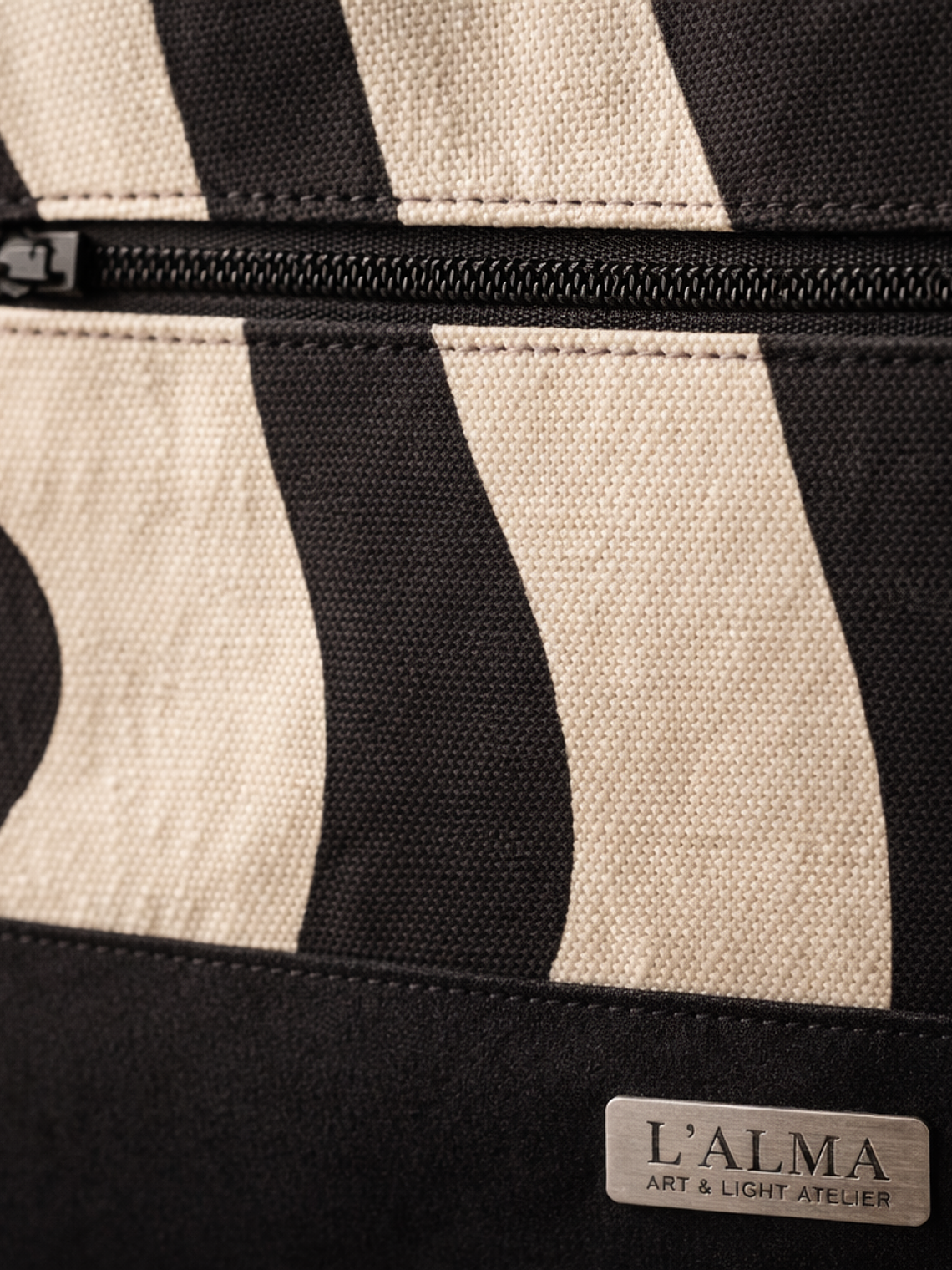 Bolso Lona Negra & Cebra 3