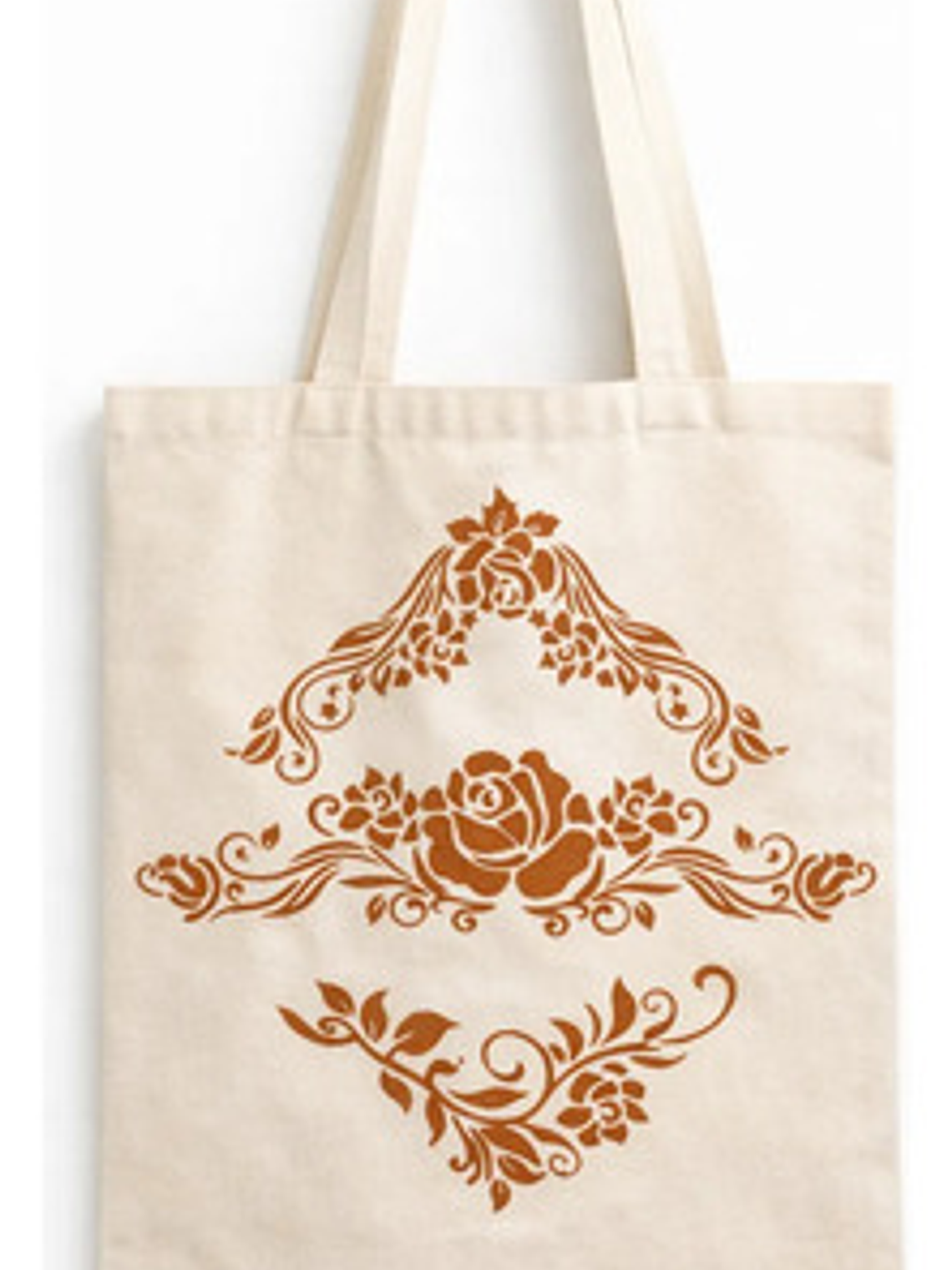 Cartera Tote Mujer Algodón Diseño Artesanal Pintada A Mano 1