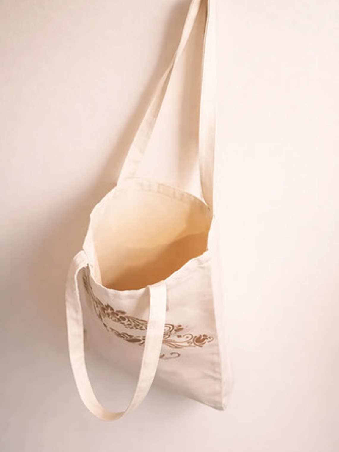 Cartera Tote Mujer Algodón Diseño Artesanal Pintada A Mano 2