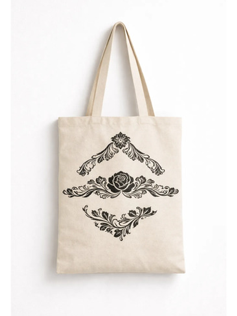 Cartera Tote Mujer Algodón Diseño Artesanal Pintada A Mano 6