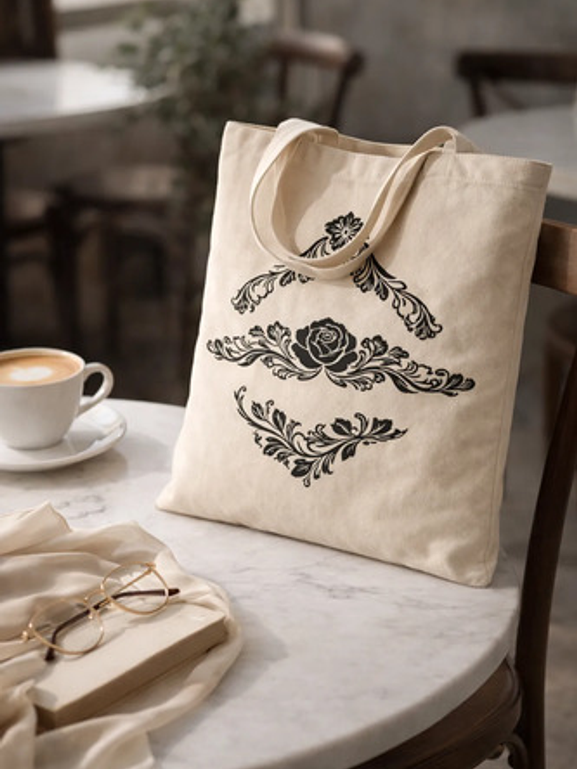 Cartera Tote Mujer Algodón Diseño Artesanal Pintada A Mano 8