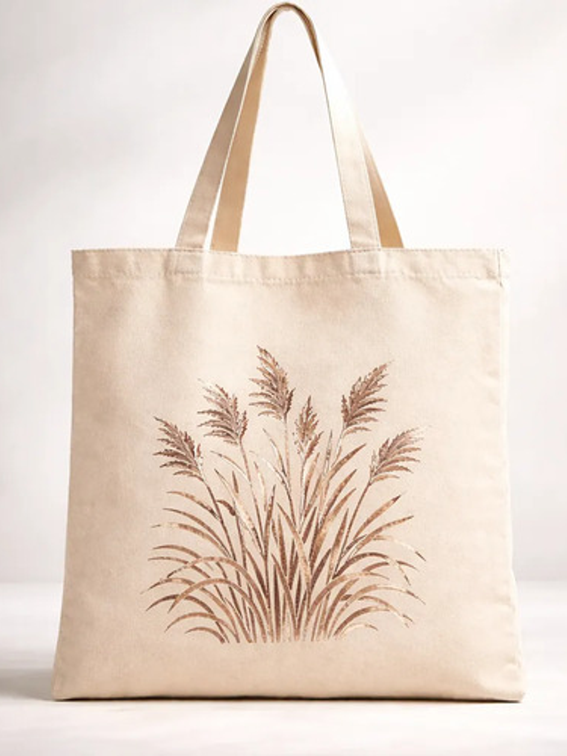 Bolso Tote Lona Pintada Mano Botánica Tiempo Natural Colores 1