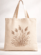 Bolso Tote Lona Pintada Mano Botánica Tiempo Natural Colores - Miniatura 1
