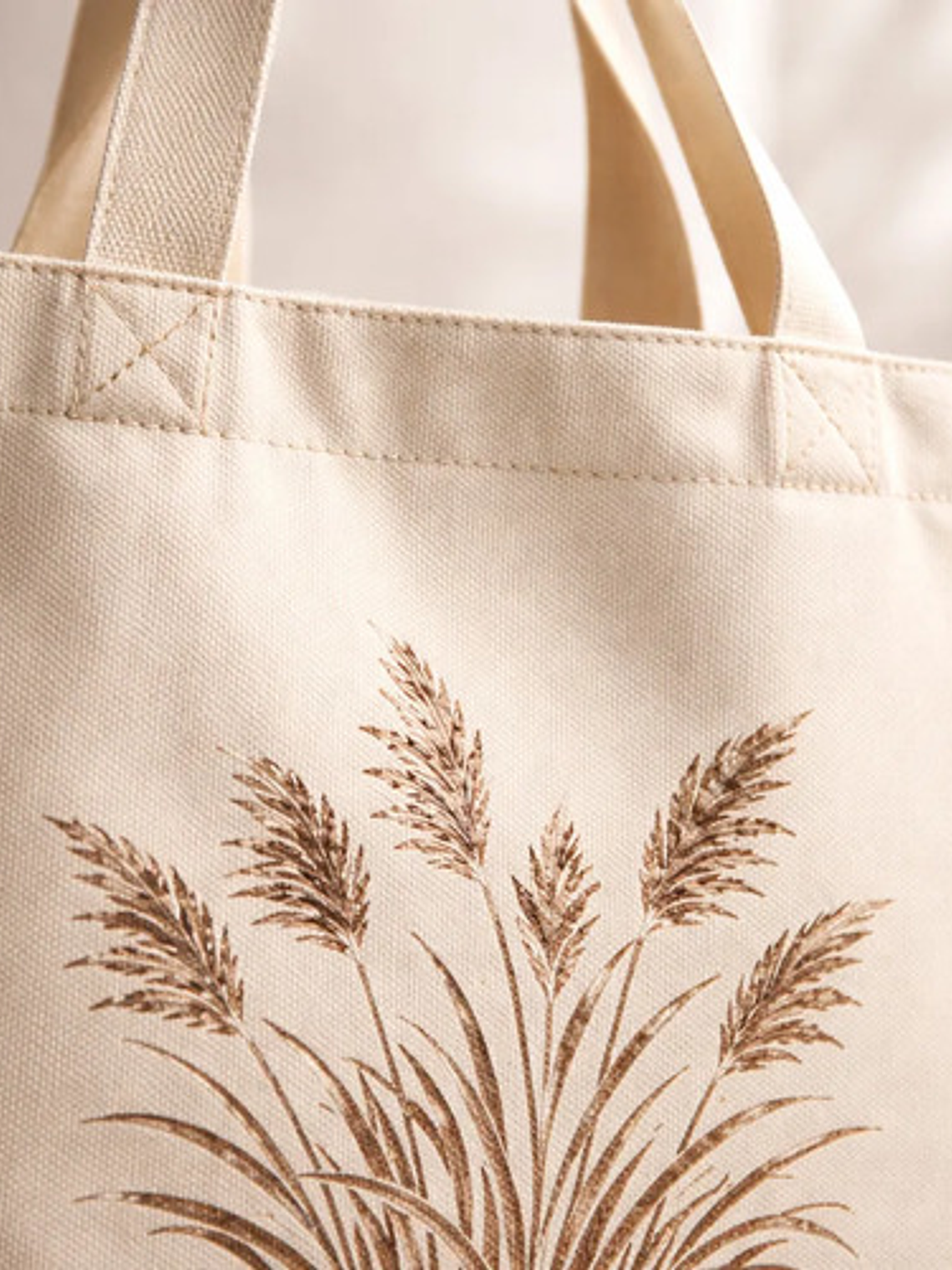 Bolso Tote Lona Pintada Mano Botánica Tiempo Natural Colores 2