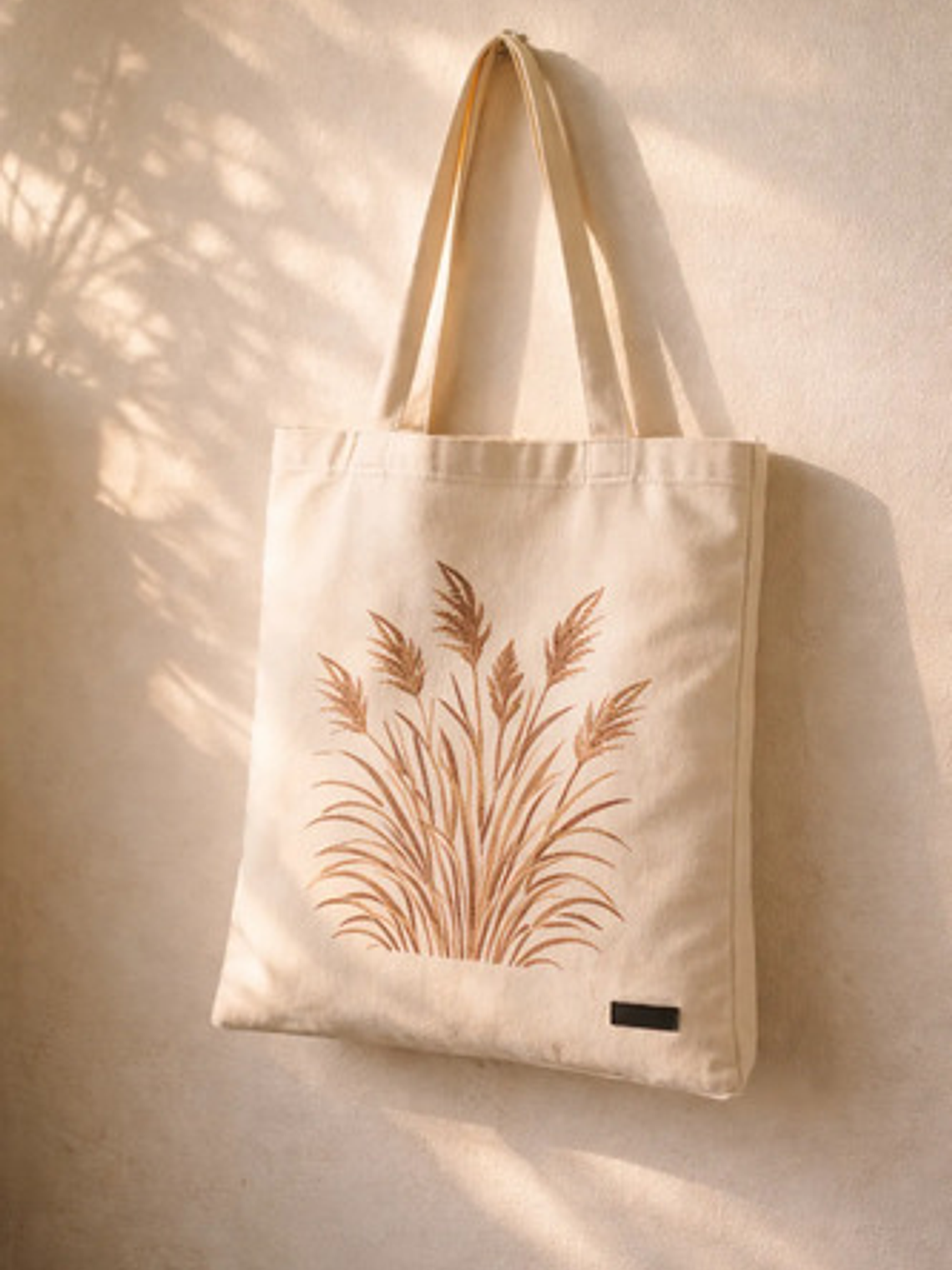 Bolso Tote Lona Pintada Mano Botánica Tiempo Natural Colores 5