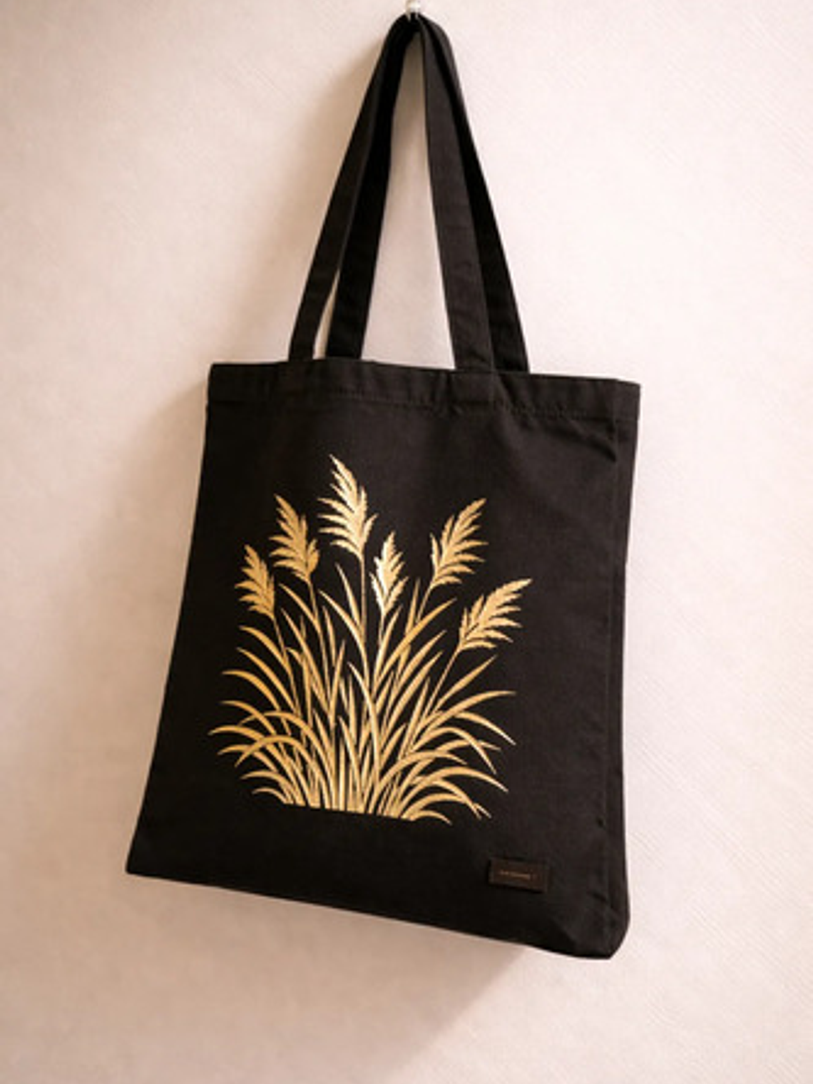 Bolso Tote Lona Pintada Mano Botánica Tiempo Natural Colores 7