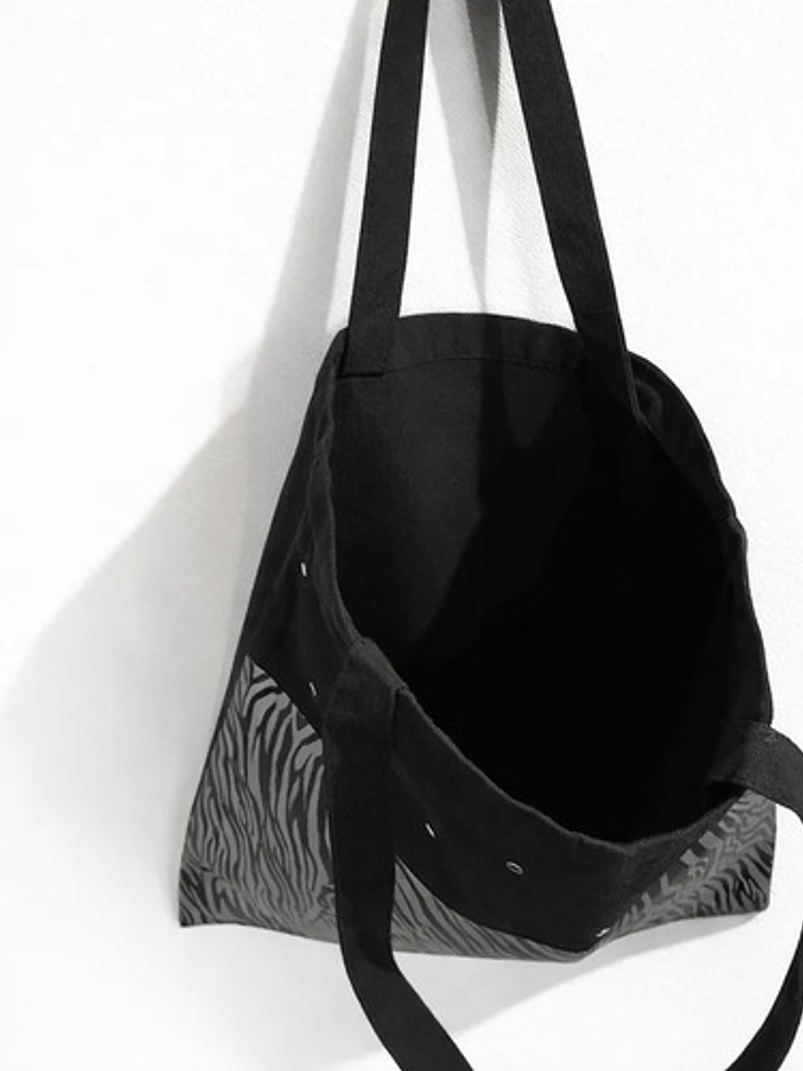 Cartera Tote Mujer Cebra Negra Urbana Diseño Exclusivo 2