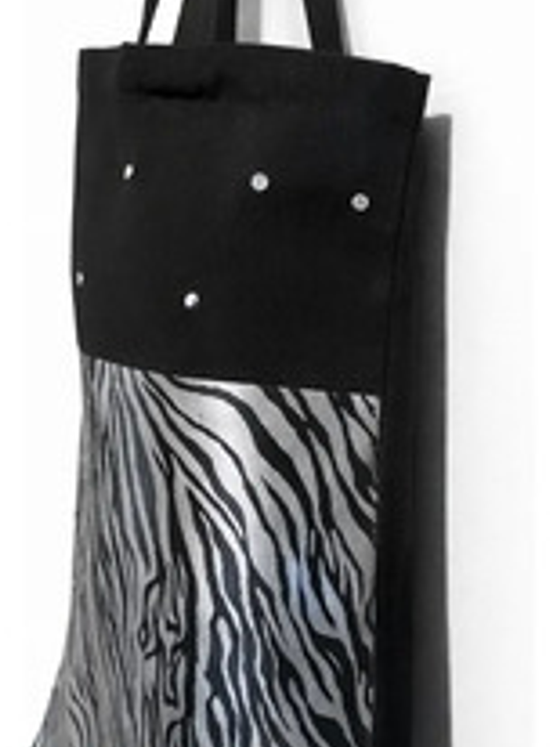 Cartera Tote Mujer Cebra Negra Urbana Diseño Exclusivo 3