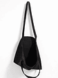 Bolso Tote Generica Tote Bag Lona Asas Negras - Miniatura 3