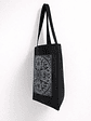 Bolso Tote Generica Tote Bag Lona Asas Negras - Miniatura 11