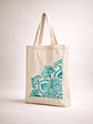 Bolso Tote Bag Algodón Natural Pintada Mano Colores 39x35 Cm - Miniatura 12