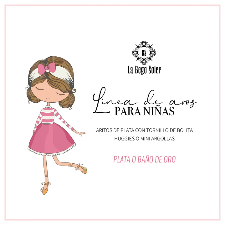 AROS NIÑA SILVER FULLY P925 4