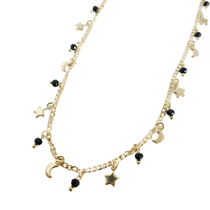 COLLAR CELEBRITY GOLD BLACK 1