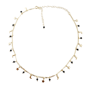 COLLAR CELEBRITY GOLD BLACK
