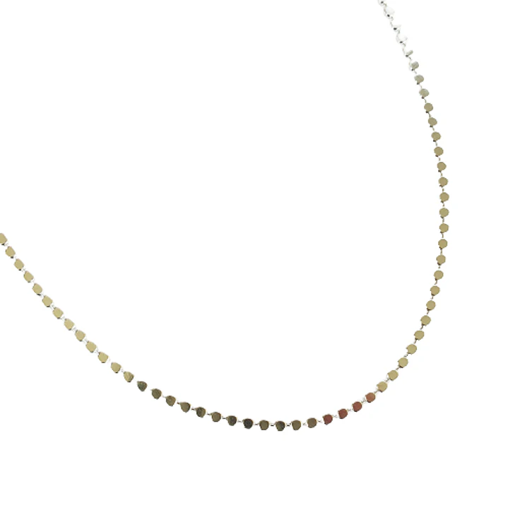 COLLAR PLAIN COIN LONG SILVER 1