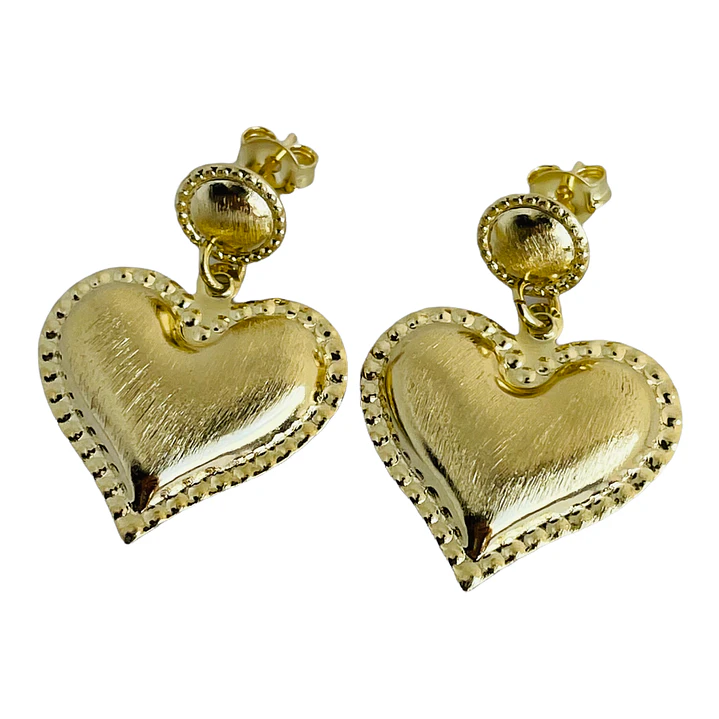 AROS HANGING BIG HEART GOLD 1