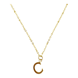 COLLAR MID LETTER GOLD