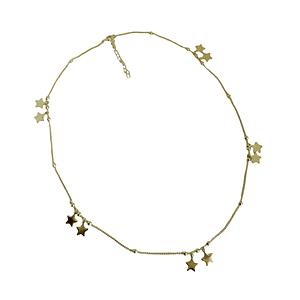 COLLAR DOUBLE STAR GOLD