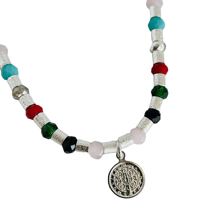 COLLAR IVY COLORS SILVER SB 4