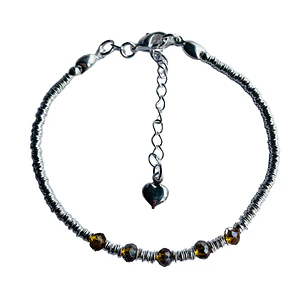 PULSERA UMA SILVER AMBER
