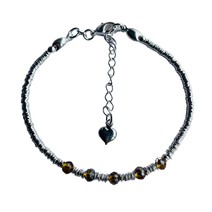 PULSERA UMA SILVER AMBER 1