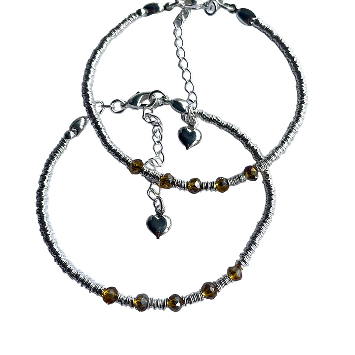 PULSERA UMA SILVER AMBER 2