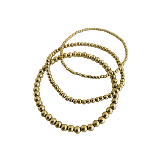 PULSERA BALLS GOLD FILLED 4 MM - Image 2