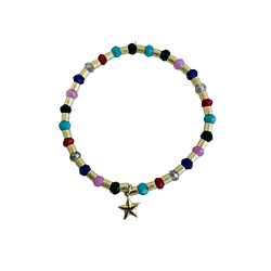 PULSERA IVY COLORS GOLD STAR