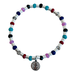 PULSERA IVY COLORS SILVER SB