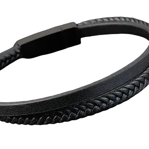PULSERA LEATHER RODRIGO BLACK