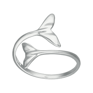 ANILLO DOUBLE WHALE TAIL P925