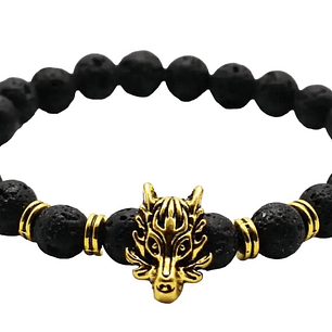 PULSERA NEPAL WOLF GOLD MEN