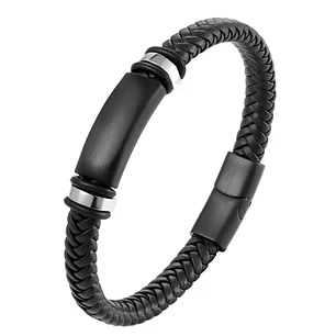 PULSERA LEATHER ARTURO BLACK