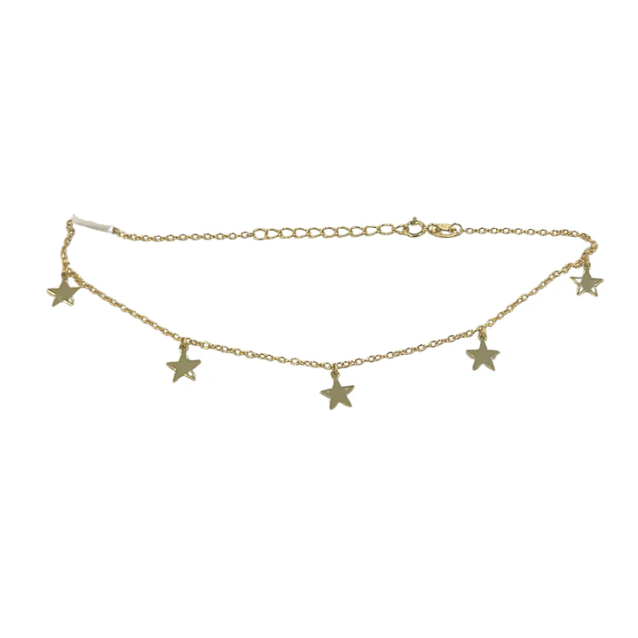 TOBILLERA STARS TWINKING P925 GOLD 2
