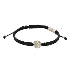 PULSERA MACRAME BLACK P925 ANGEL