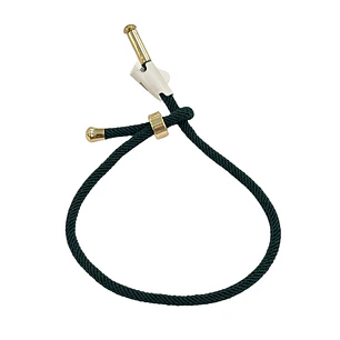 PULSERA CORD PINE GREEN GOLD