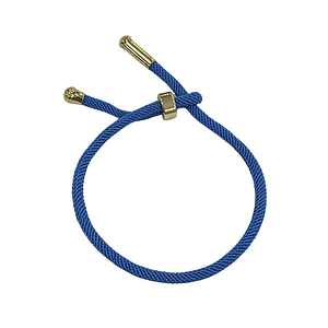 PULSERA CORD SAPPHIRE GOLD