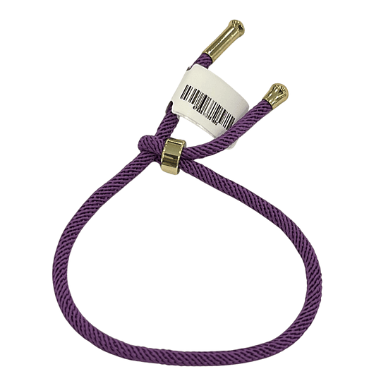 PULSERA CORD VIOLET GOLD