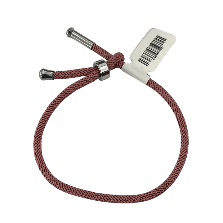PULSERA CORD SILVER ROSE 4