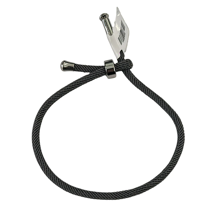 PULSERA CORD SILVER PEARL GRAY 1