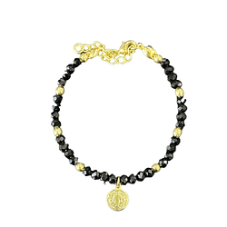 PULSERA GAIA GOLD BLACK SB