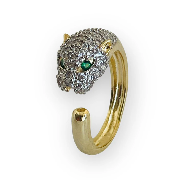 ANILLO SHINY PANTHER GOLD 1